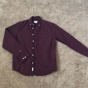 Express Men’s button down long-sleeve shirt.